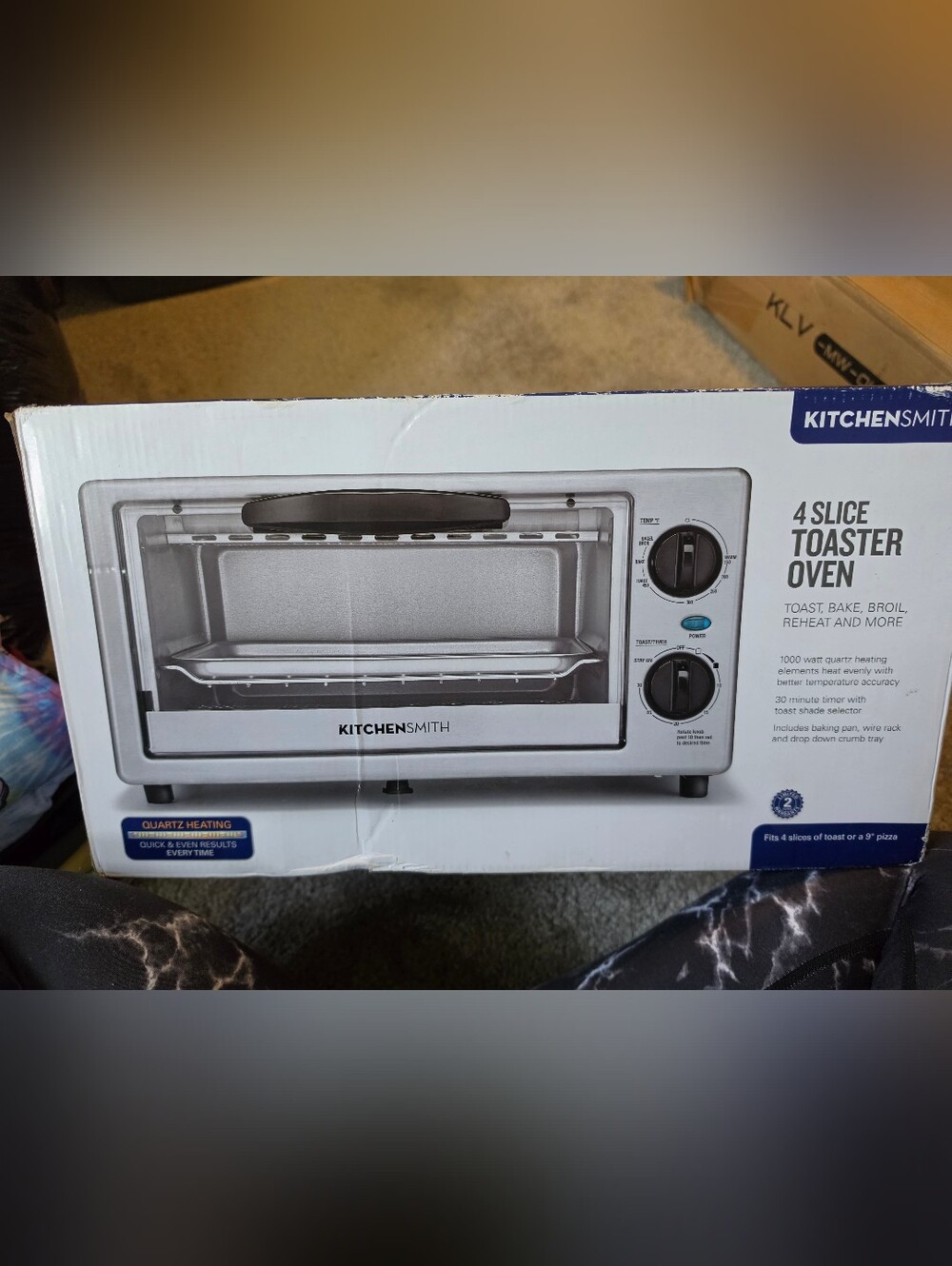 KitchenSmith 4 Slice Toaster Oven